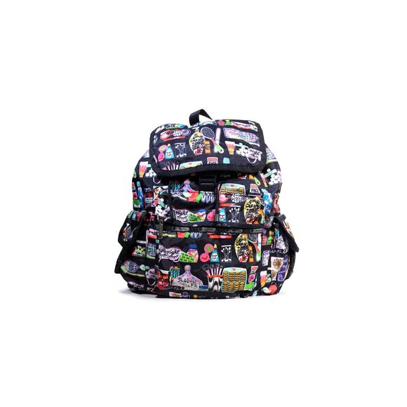 Lesportsac Backpack X Large Cosmetic Beauty Voyager backpack RARE main image 10